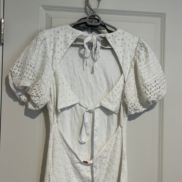 Free People White Eyelet Dress - Picture 4 of 7